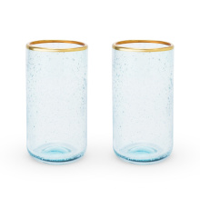 Gobelet coloré Set Bubble Guzers With Gold Rim